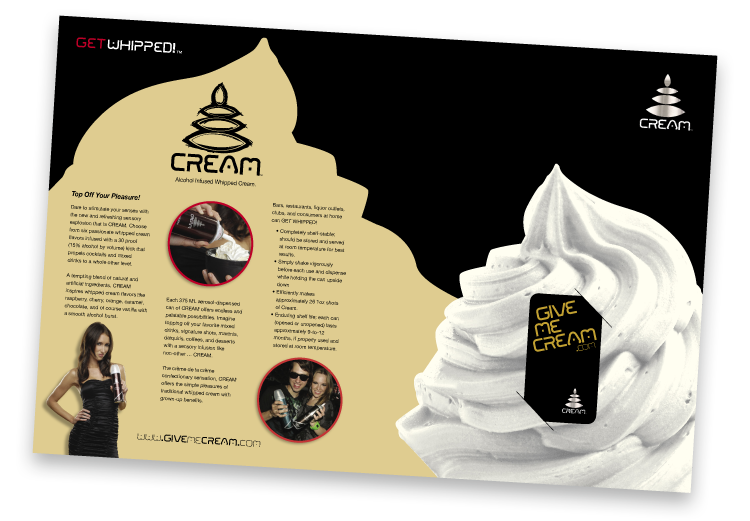 Cream Press Kit Pocket